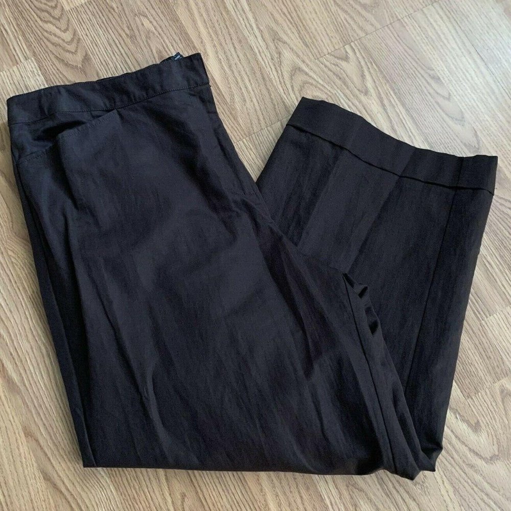 Eileen Fisher Pants 20 Brown Linen Lagenlook AD39